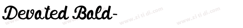 Devoted Bold字体转换